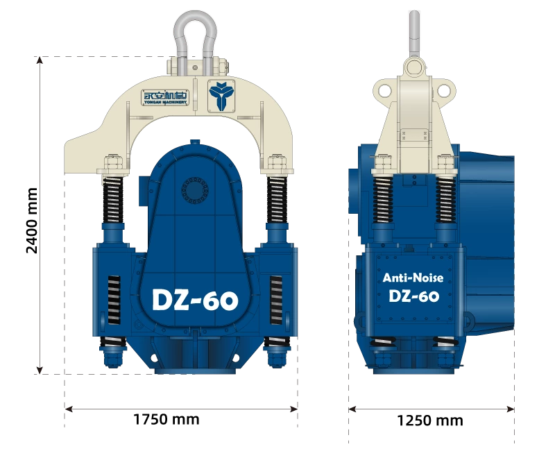 DZ-60電動(dòng)振動(dòng)打樁錘